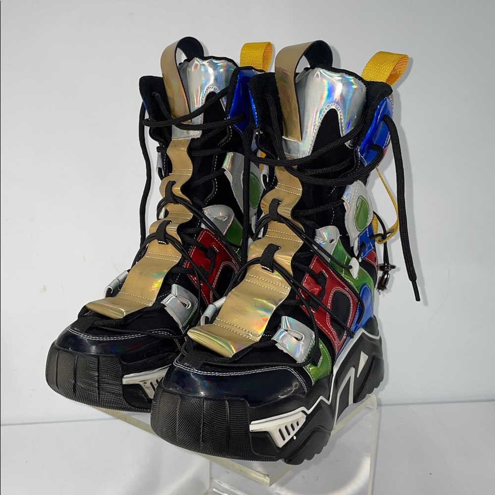 HOLOGRAPHIC HI TOP SNEAKERS FTL-02-072 - Picture 9 of 9
